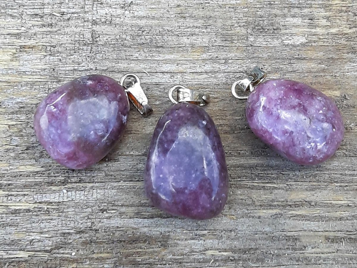 Edelsteen roze Toermalijn (Rubelliet) hanger